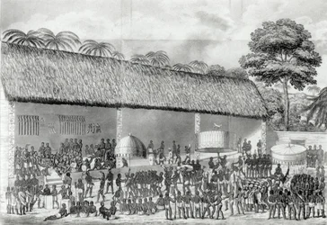 Adai religious festival at the court of the King of Ashanti in March 1820, from 